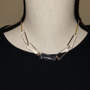 Nawoo gold chain necklace with clear charms